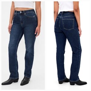 Gap High Rise Curvy 90s Straight Jeans in Dark Indigo size 20